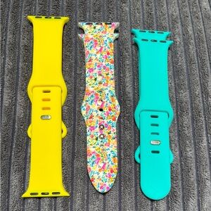 Colorful iwatch compatible Watch Bands Set (38-40)